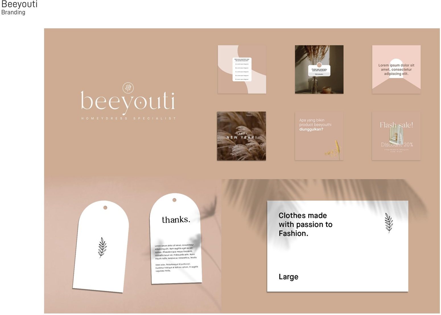 Beeyouti brand identity